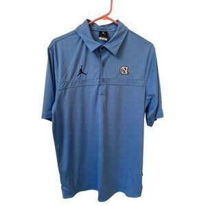 Nike Golf Polo Shirt Elite Jordan NC North Carolina Tar Heels Blue Mens Size M